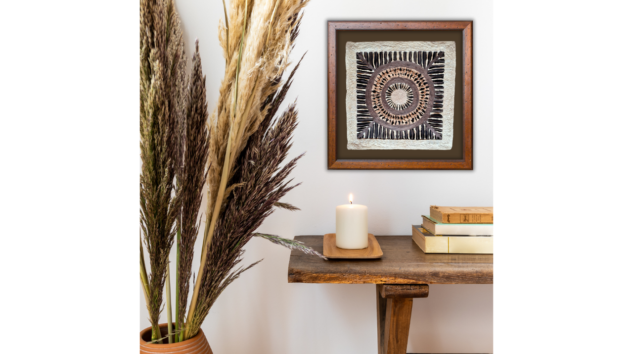 Cuadro Artesanal en Papel Amate, Decoración de Pared Hecho a Mano, Arte de Pared.