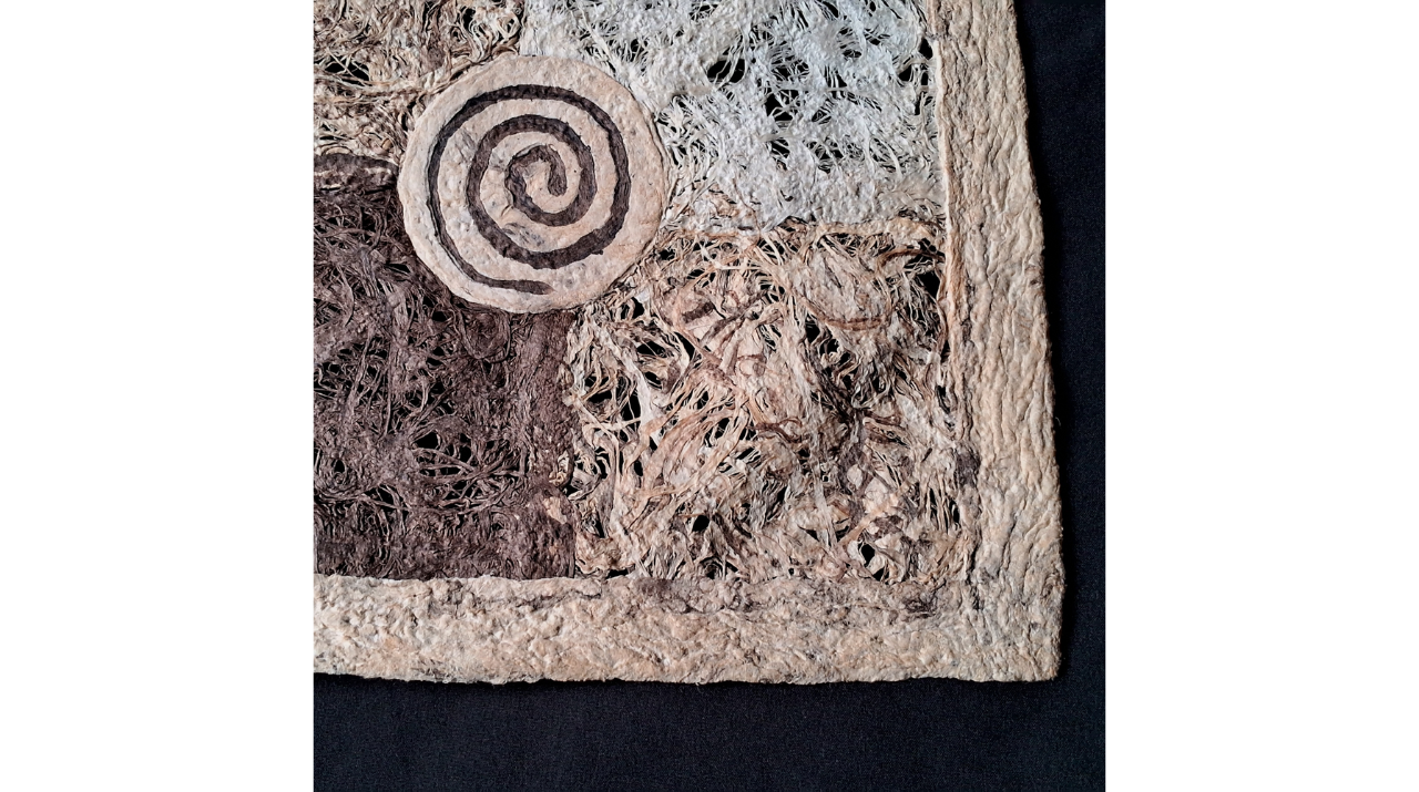 Arte de Pared Pequeño, Papel Amate Hecho a Mano, Estilo Deshebrado.