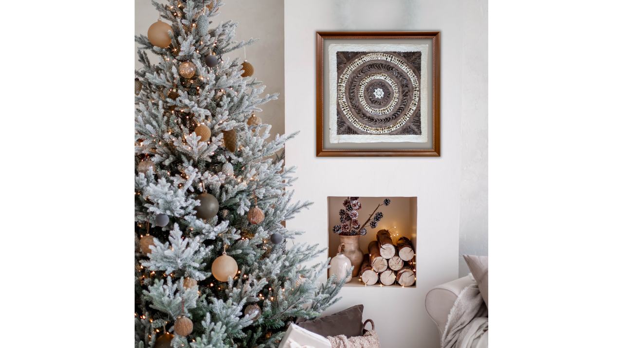 Papel Amate, Arte de Pared Hecho a Mano, Decoración de Pared, con Nudos