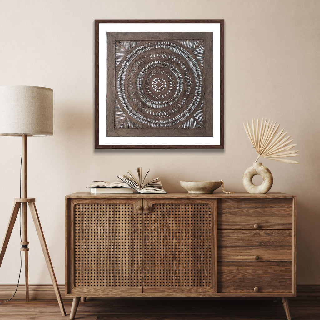 Papel Amate, Arte de Pared Hecho a Mano, Decoración de Pared, con Nudos