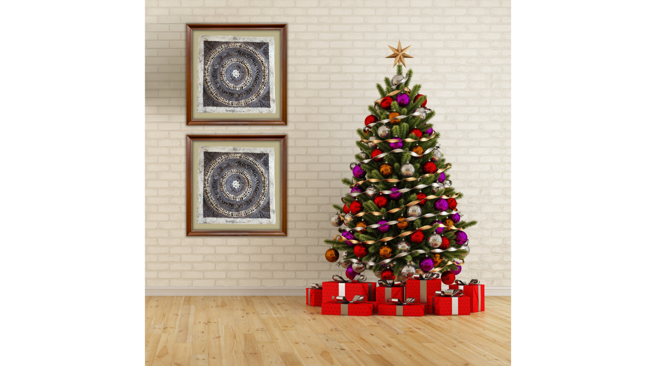 Papel Amate, Arte de Pared Hecho a Mano, Decoración de Pared, con Nudos