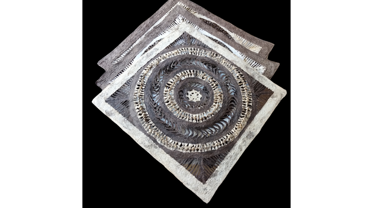 Papel Amate, Arte de Pared Hecho a Mano, Decoración de Pared, con Nudos