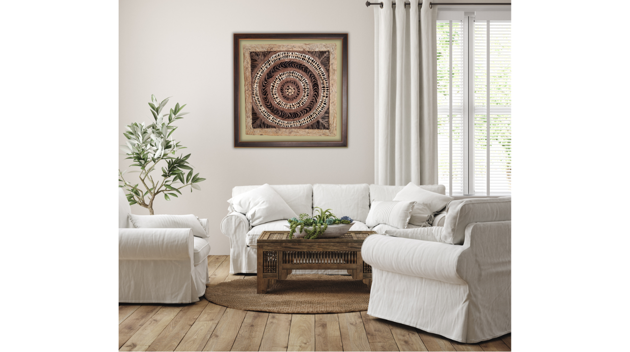 Papel Amate, Arte de Pared Hecho a Mano, Decoración de Pared, con Nudos