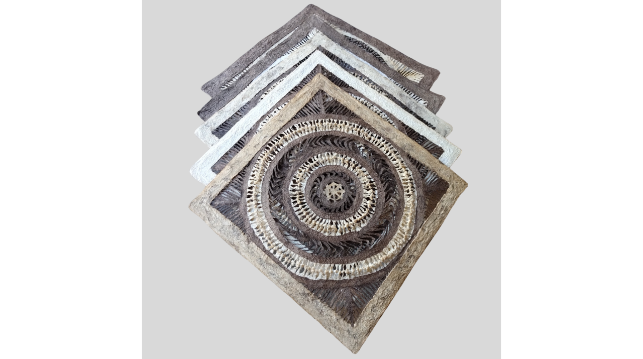 Papel Amate, Arte de Pared Hecho a Mano, Decoración de Pared, con Nudos