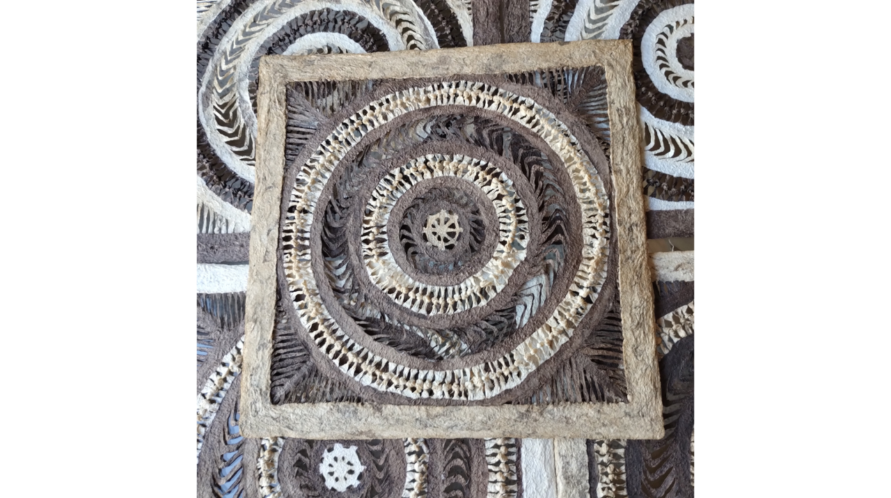 Papel Amate, Arte de Pared Hecho a Mano, Decoración de Pared, con Nudos