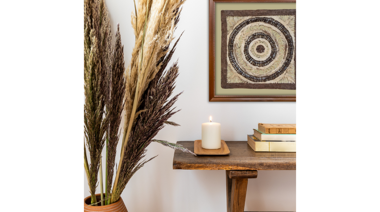 Papel Amate, Arte de Pared Hecho a Mano, Decoración de Pared, con Nudos