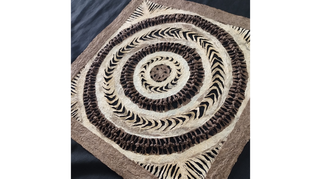 Papel Amate, Arte de Pared Hecho a Mano, Decoración de Pared, con Nudos