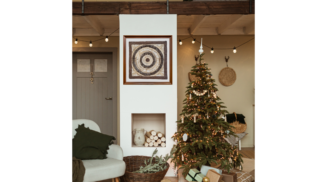 Papel Amate, Arte de Pared Hecho a Mano, Decoración de Pared, con Nudos