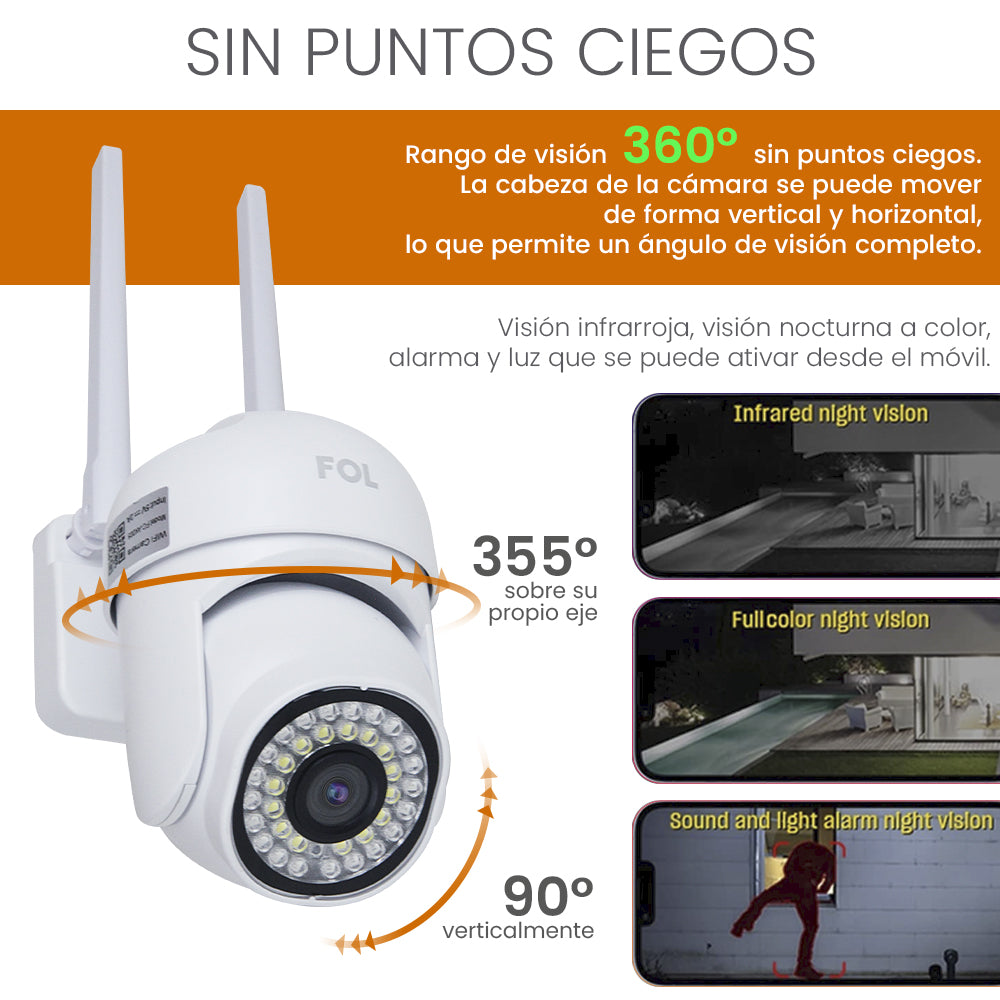 Camara de vigilancia exterior marca fol