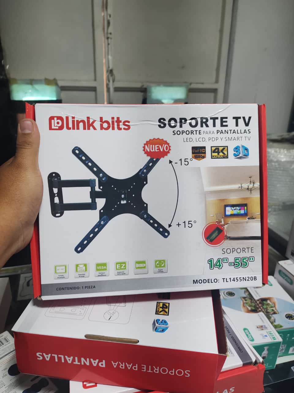 Soporte pantalla movible 4 direcciones